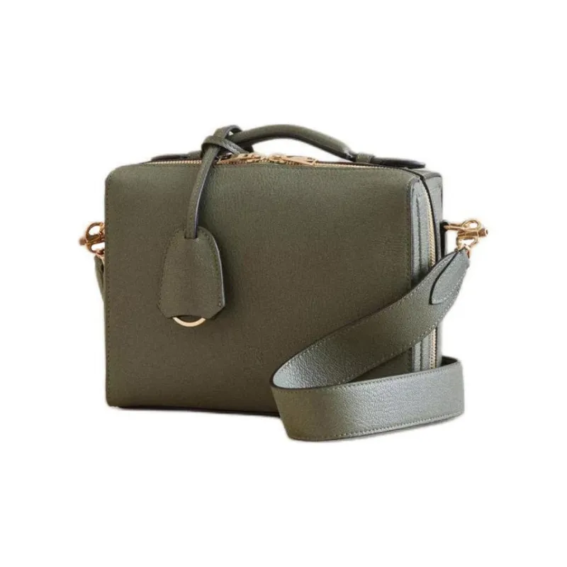 MARK CROSS Grained Calfskin Handbag Shoulder Bag Crossbody Bag Women's Green-1