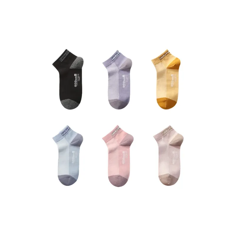 H YXIANG Ankle Socks Women's 6 Pack-19