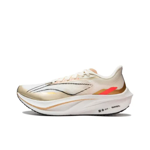 LINING Feidian 4 Challenger Running Shoes Women's Low-Top Off White