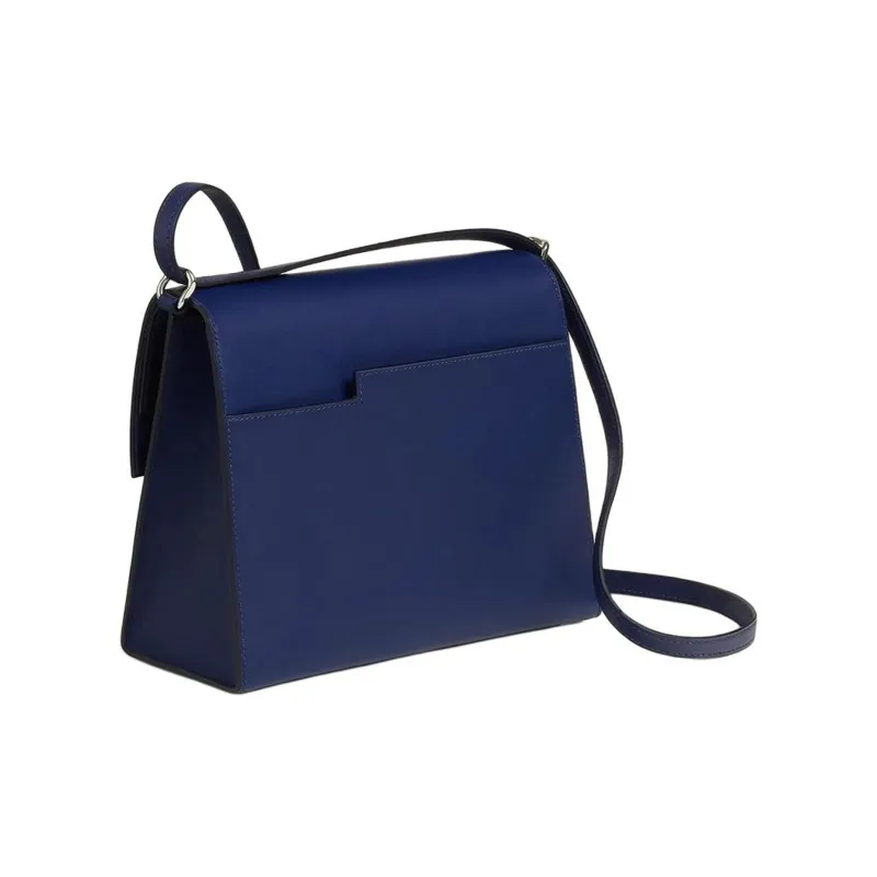 HERMES Boucle Sellier Swift Calfskin Shoulder Bag Crossbody Bag Women's 73 Bleu Saphir Sapphire Blue-2