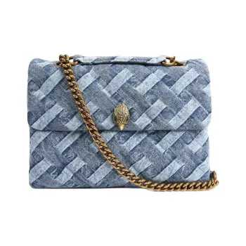 Kurt Geiger London Large Kensington Soft Denim Shoulder Bag