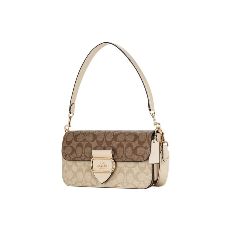 COACH MORGAN SHOULDER BAG IN BLOCKED SIGNATURE CANVAS-1