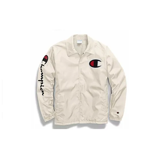 Champion Velvet feel Coat US Version Unisex Silver Frost-1
