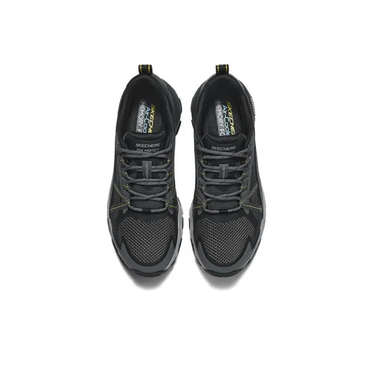 Skechers Max Protect Durable Breathable Low Top Outdoor Shoes Men's Black Gray-2