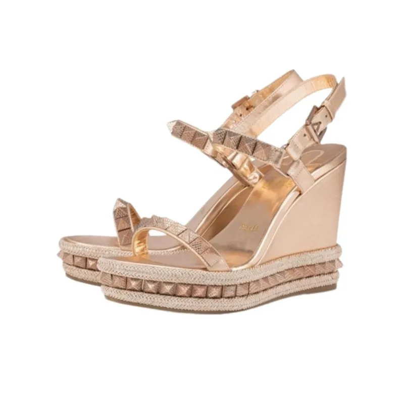 Christian Louboutin Pyraclou 110mm Wedge Sandals Women's-2