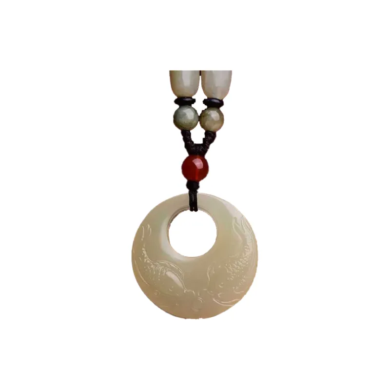 Happy Tide Chalcedony Pendants Unisex-0