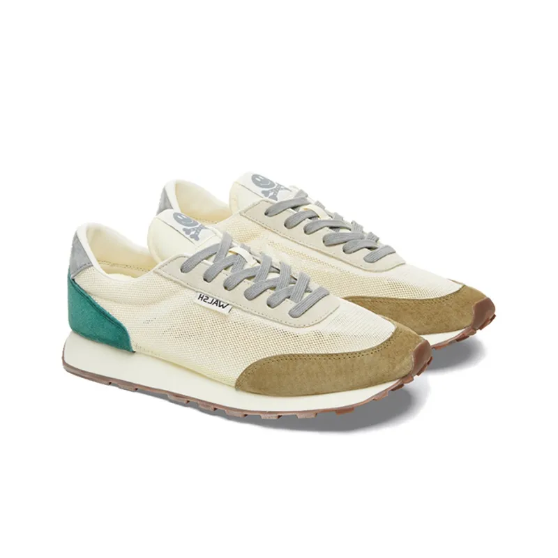 Norman Walsh Slip Resistant Breathable Lightweight Low Top Casual Shoes Unisex Beige Green-3