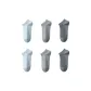 6 Pack (2 Gray Blue+2 Light Gray+2 Dark Gray)