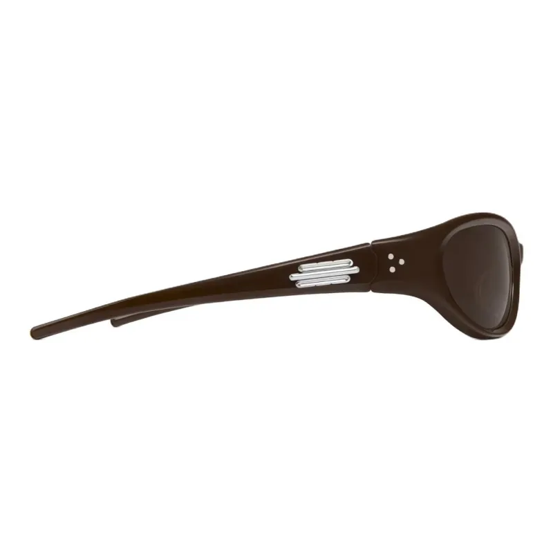 GENTLE MONSTER Plate Frame Irregular Shape Sunglasses Unisex Umber-1