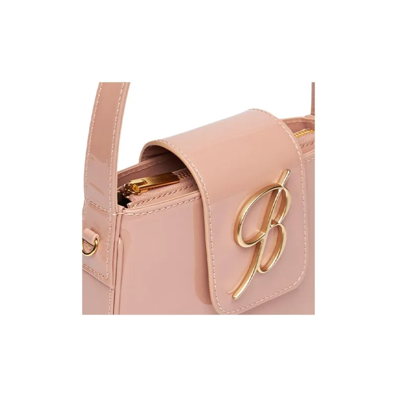 Blumarine Cow Leather Shoulder Bag Crossbody Bag Handbag Women's Pink-3