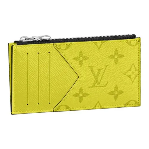 LOUIS VUITTON Coin Card Holder Monogram Bahia Yellow