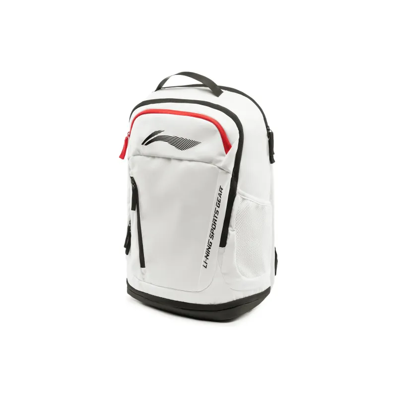 LiNing Fitness Series Polyester Backpack Unisex White-1