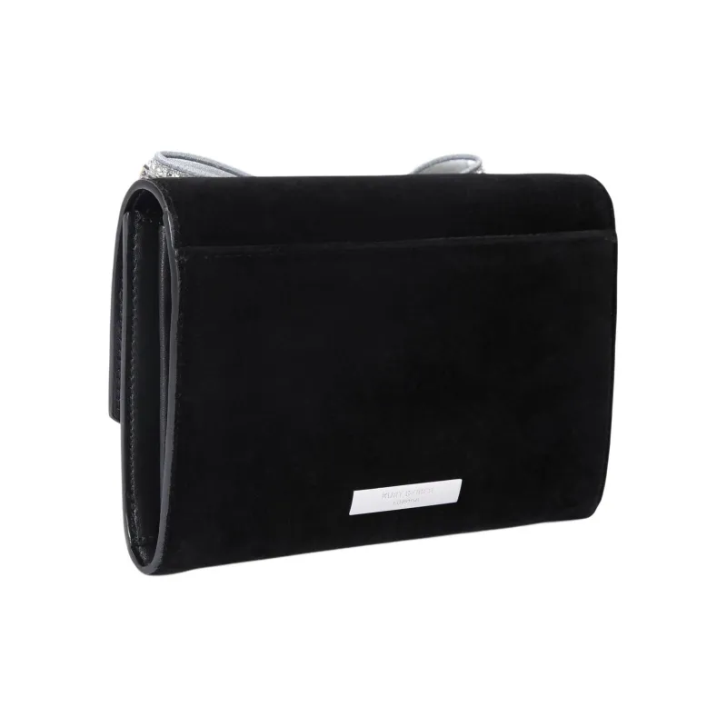 Kurt Geiger London Velvet Shoulder Bag Crossbody Bag Wallet Women's Black-1