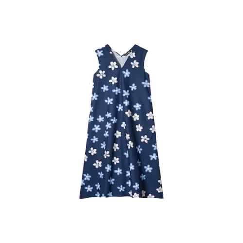 UNIQLO Marimekko Co-brand Sleeveless Dresses Women's Blue