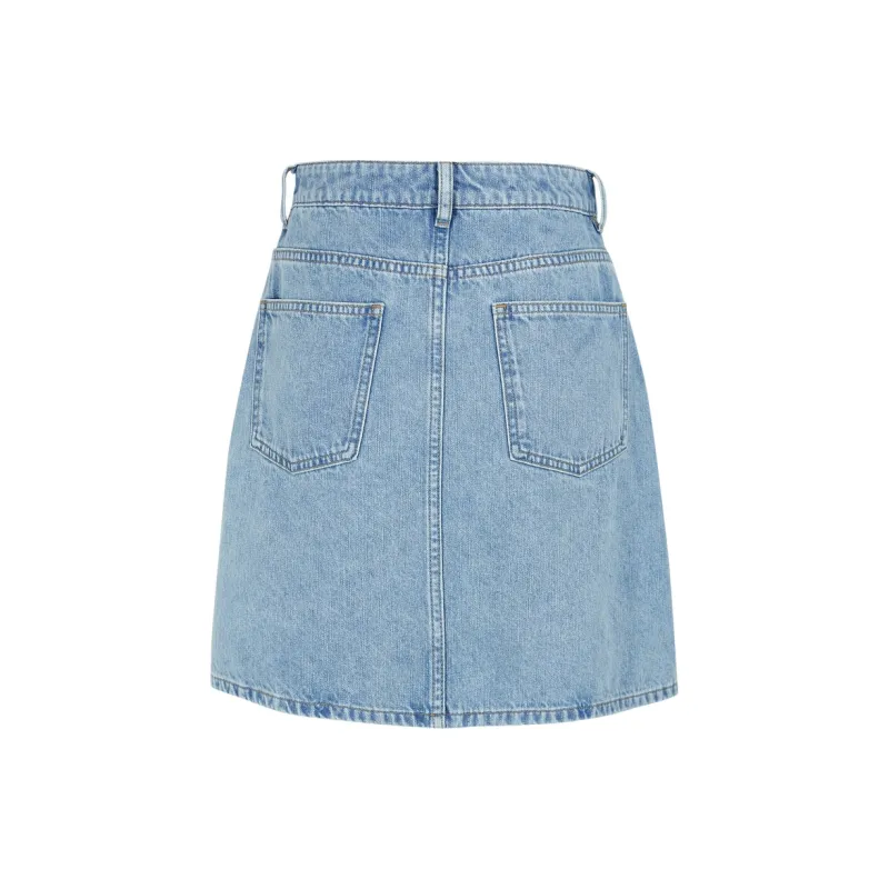 3COLOUR Casual Short Skirts Women's Lake Blue-1
