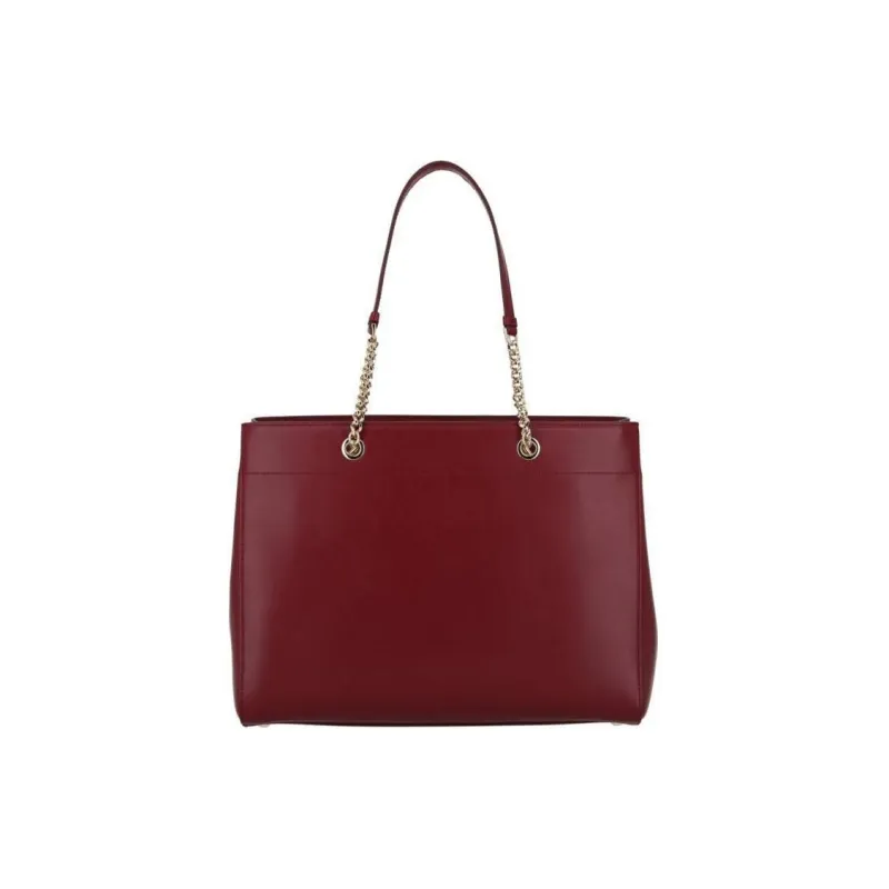 Ferragamo Vara Bow Smooth Leather Tote Carmine-2
