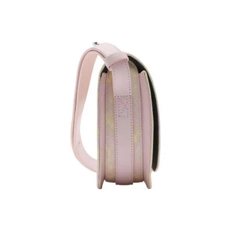 Burberry Wool Silk Shoulder Bag Crossbody Bag Mini Women's Light Pink-2