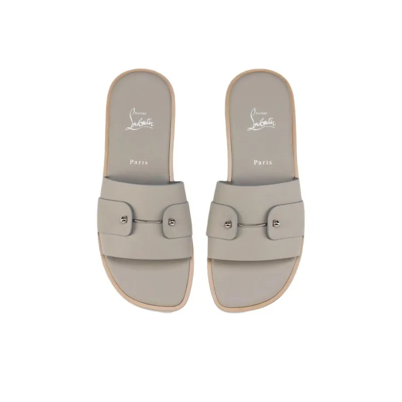 CL LUBOTING Slide Slippers Men's Gray-4
