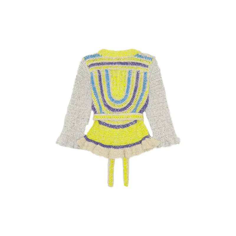 GANNI Novelty Crochet Cardigan 'Egret'-1