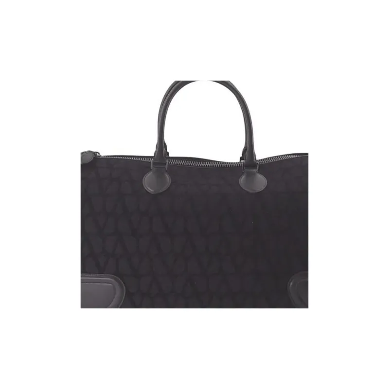 Valentino Garavani Toile Iconographe Zipped Duffle Bag-3