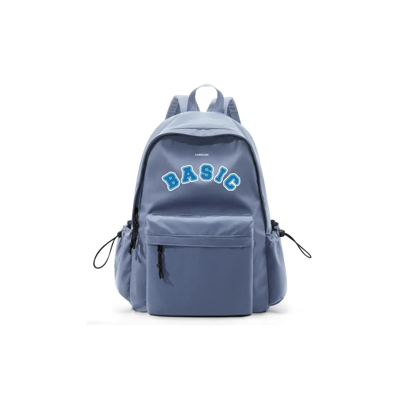 LANDCASE Fabric Backpack Laptop Bag Backpack Unisex Burgundy/Black/Ecru/Blue-1