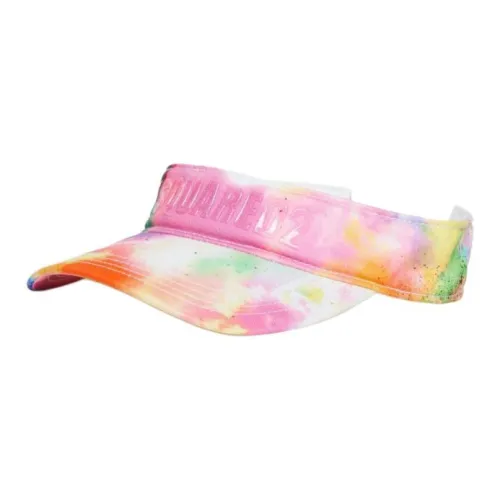 DSQUARED2 KIDS Tie-dye Print Cotton Visor Hat