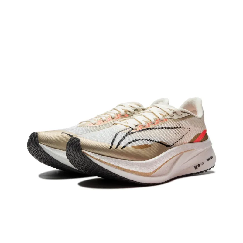 LINING Feidian 4 Challenger Running Shoes Women's Low Top Ecru-2