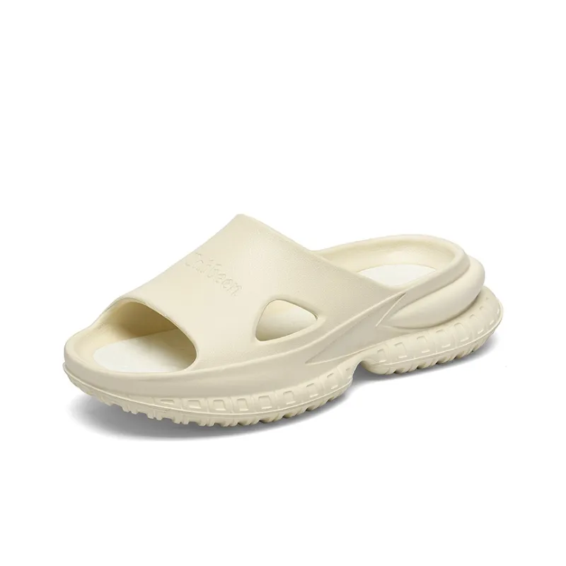 Cabbeen EVA Cut-Out Quick Dry Slide Slippers Men's Black-6
