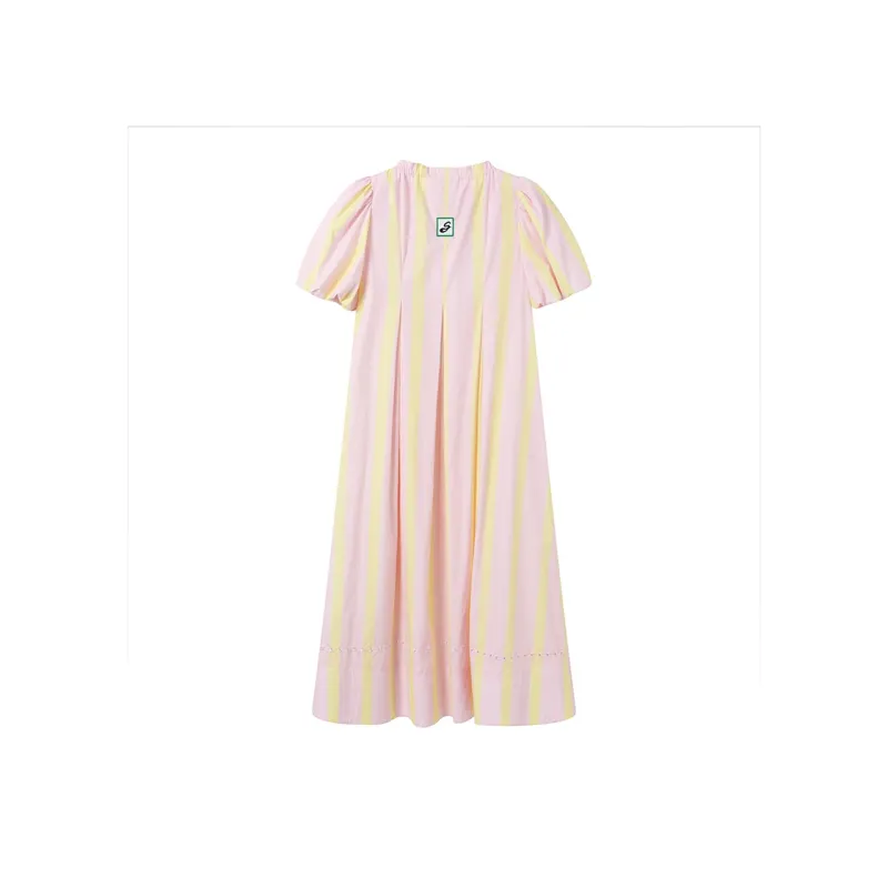 GREEN BELT Short-Sleeved Dresses Women's Pink-1