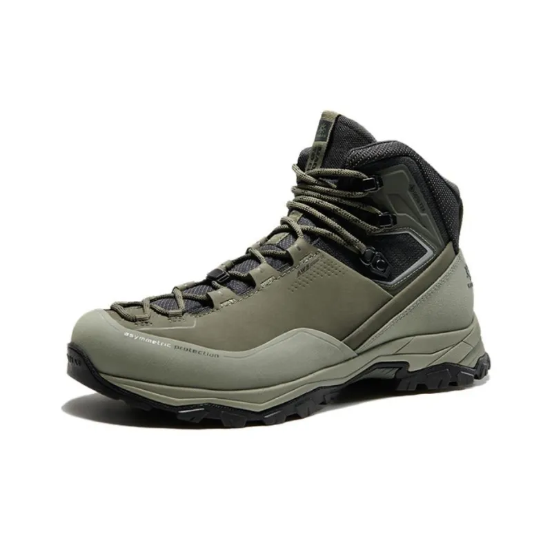 KAILAS Cushioned Wear Resistant Water Resistant Mid Top Hiking/Trekking Shoes Men's Green Gray-2