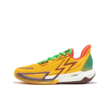 361° BIG3 4.0 Quick Pro Basketball Shoes Men Low Top Vintage Yellow/Radiant Light Green
