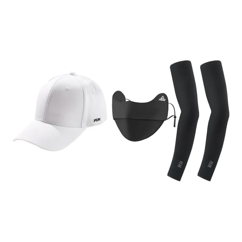 PEAK Cotton Baseball Caps Unisex Black White-8