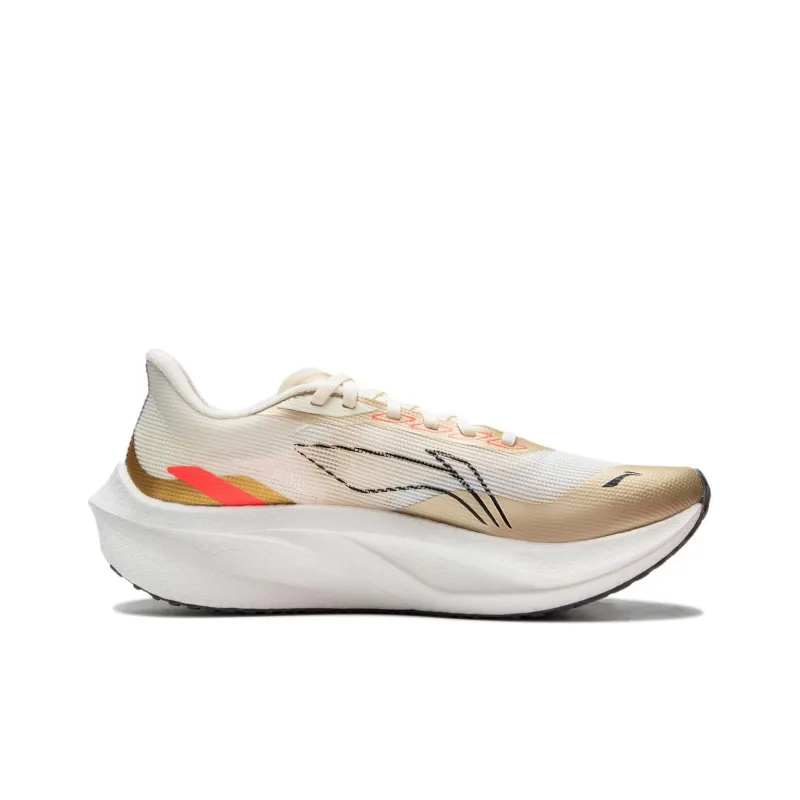 LINING Feidian 4 Challenger Running Shoes Women's Low Top Ecru-1