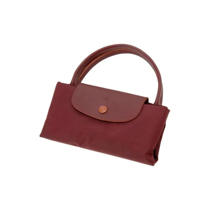 LONGCHAMP Le Pliage Textile Nylon Fabric Handbag Dumpling Bag Shoulder Bag Small Size Women's Fuchsia-3