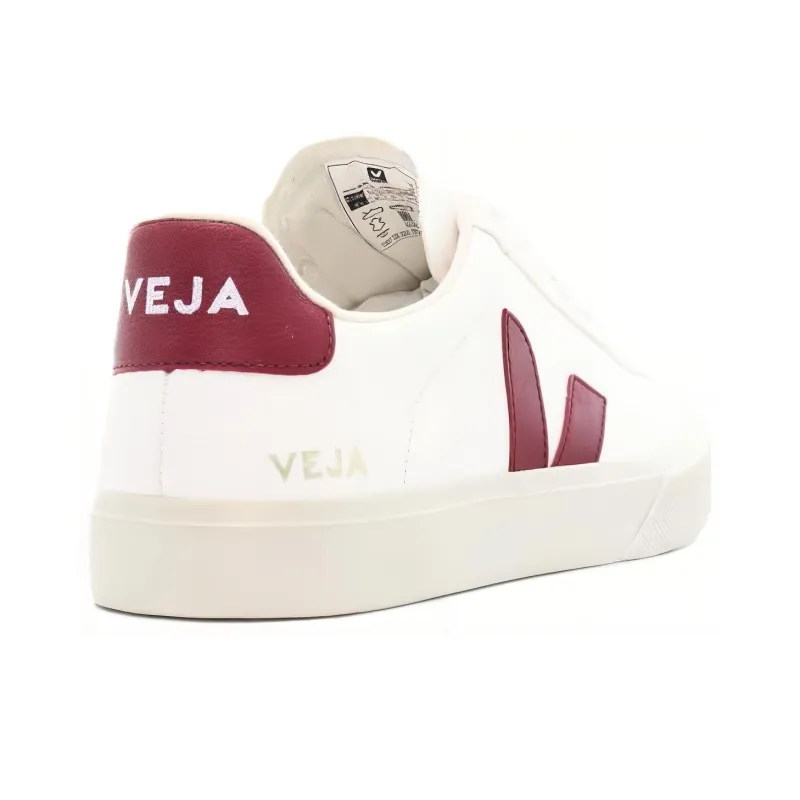 VEJA Campo Leather Lace Up 'White Marsala'-3