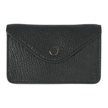 Lemaire Grain Goatskin Coin Purse Women's Black
