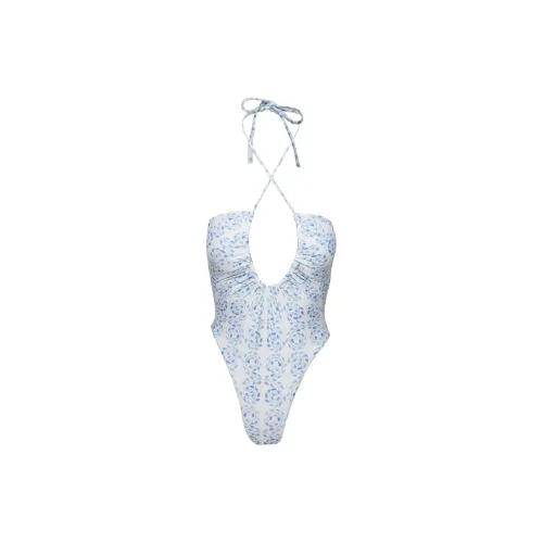 PRINCESS POLLY One-Piece Swimsuits Women's Blue/White Swirl