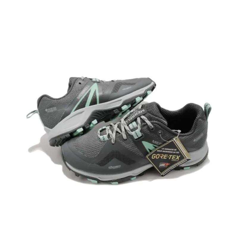 MERRELL MQM FLEX 2 GORE-TEX Durable Breathable Low-Top Outdoor Shoes Women's Gray Blue-3