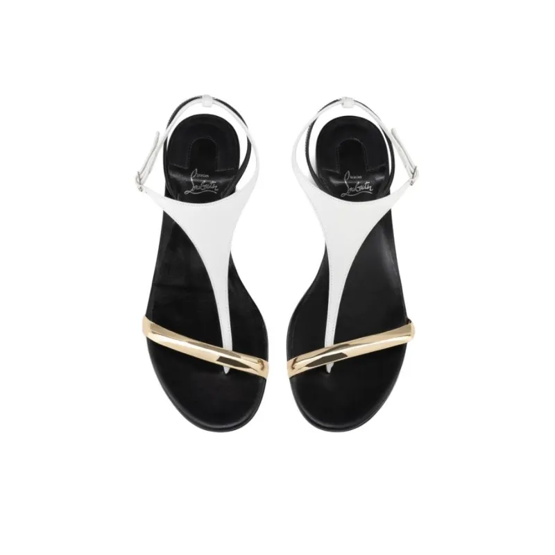 CL LUBOTING Athinita One Strap Sandals Women's Gold-3
