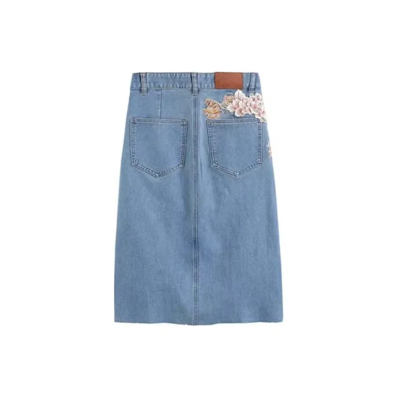 ONIARAI Denim Long Skirts Women's-1