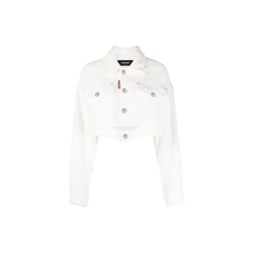 DSQUARED 2 Cropped Coats Women's White