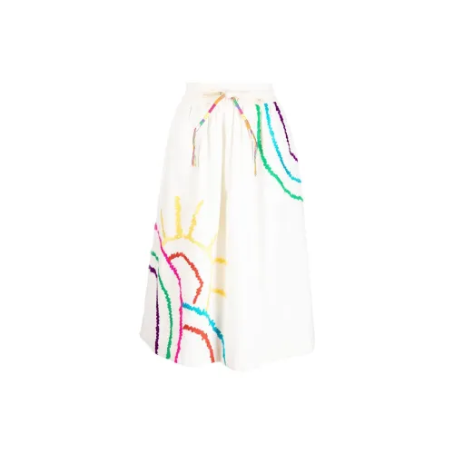 Mira Mikati Casual Long Skirts Women's White