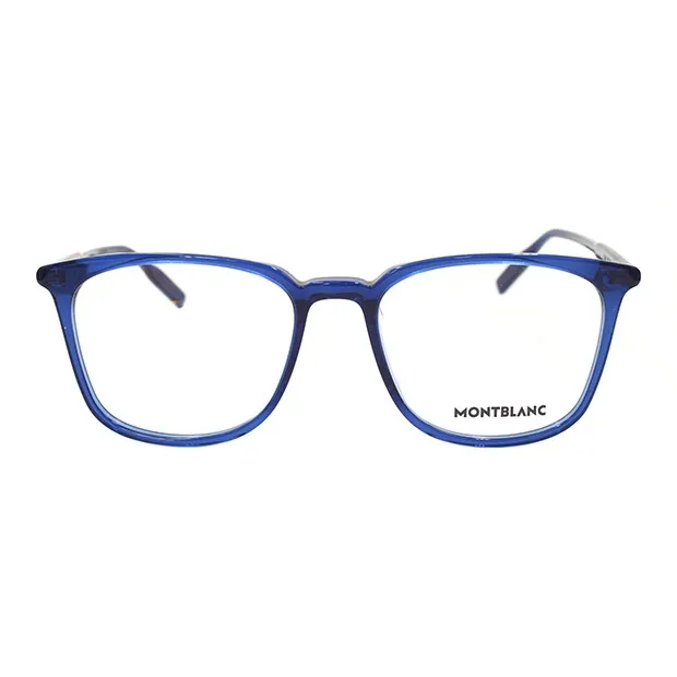 MONTBLANC Plate Frame Square Eyeglass Frames Men's-0