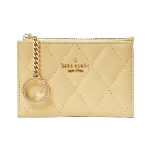 Kate Spade Leather Card Holder Card Holder Small Size Women's Butter