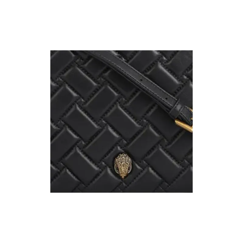 Kurt Geiger London Lambskin Shoulder Bag Crossbody Bag Women's Black-3