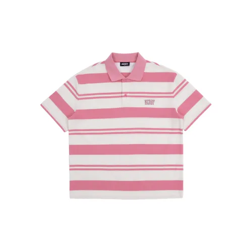 Nerdy Polo Shirts Unisex Pink