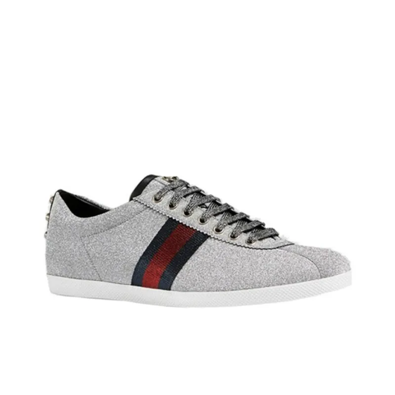 GUCCI Web Sneaker 'Glitter Studs'-1
