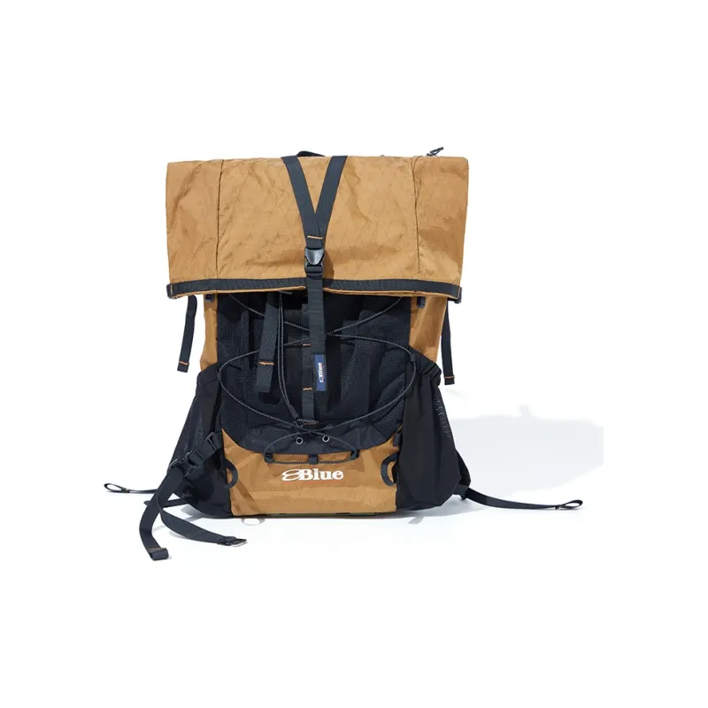 LANQI Polyamide Mountaineering Bag Backpack Regular Unisex Dark Purple & Black/Brown Yellow & Black-7