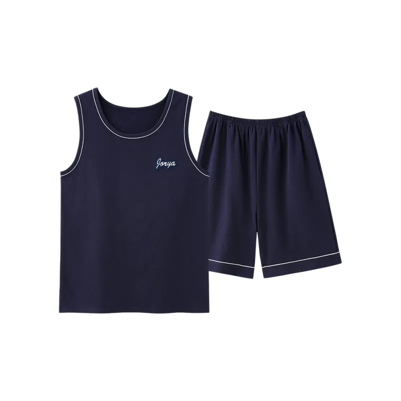 MADALLO Pajama Set Men's Navy Blue-0