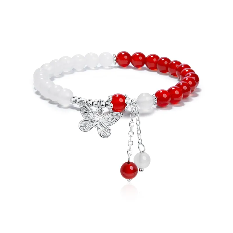 North Cain Hetian Jade Bracelets Women's Pale Greenish White Jade-4